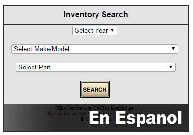 Used Auto Parts Search in Spanish